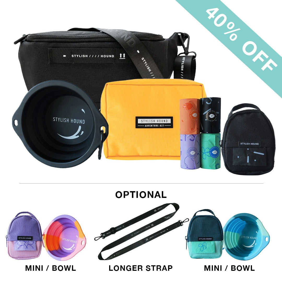 Black S.H Waist/Cross Body Bag + Express Pouch