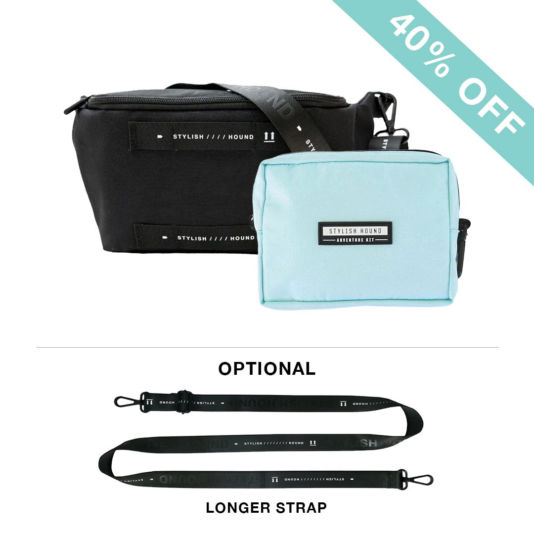 Black S.H Waist/Cross Body Bag + Express Pouch