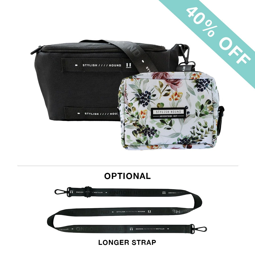 Black S.H Waist/Cross Body Bag + Express Pouch