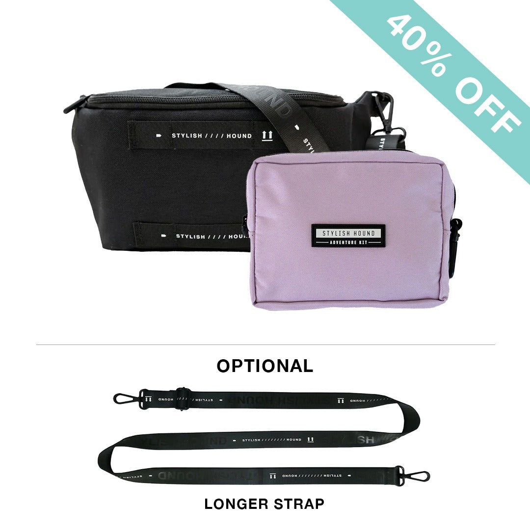 Black S.H Waist/Cross Body Bag + Express Pouch