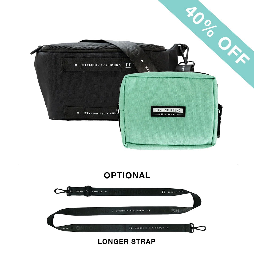 Black S.H Waist/Cross Body Bag + Express Pouch