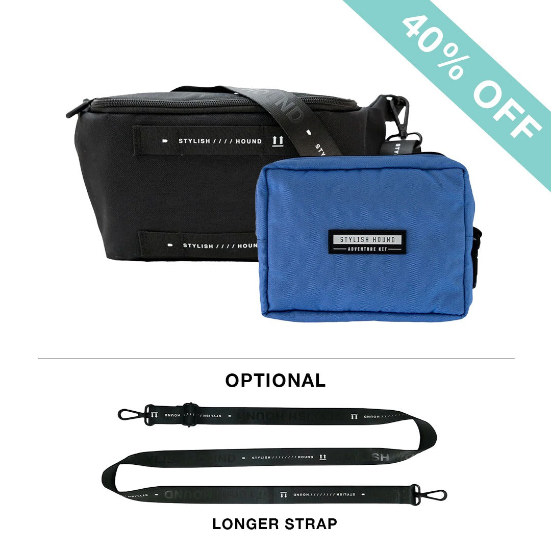 Black S.H Waist/Cross Body Bag + Express Pouch