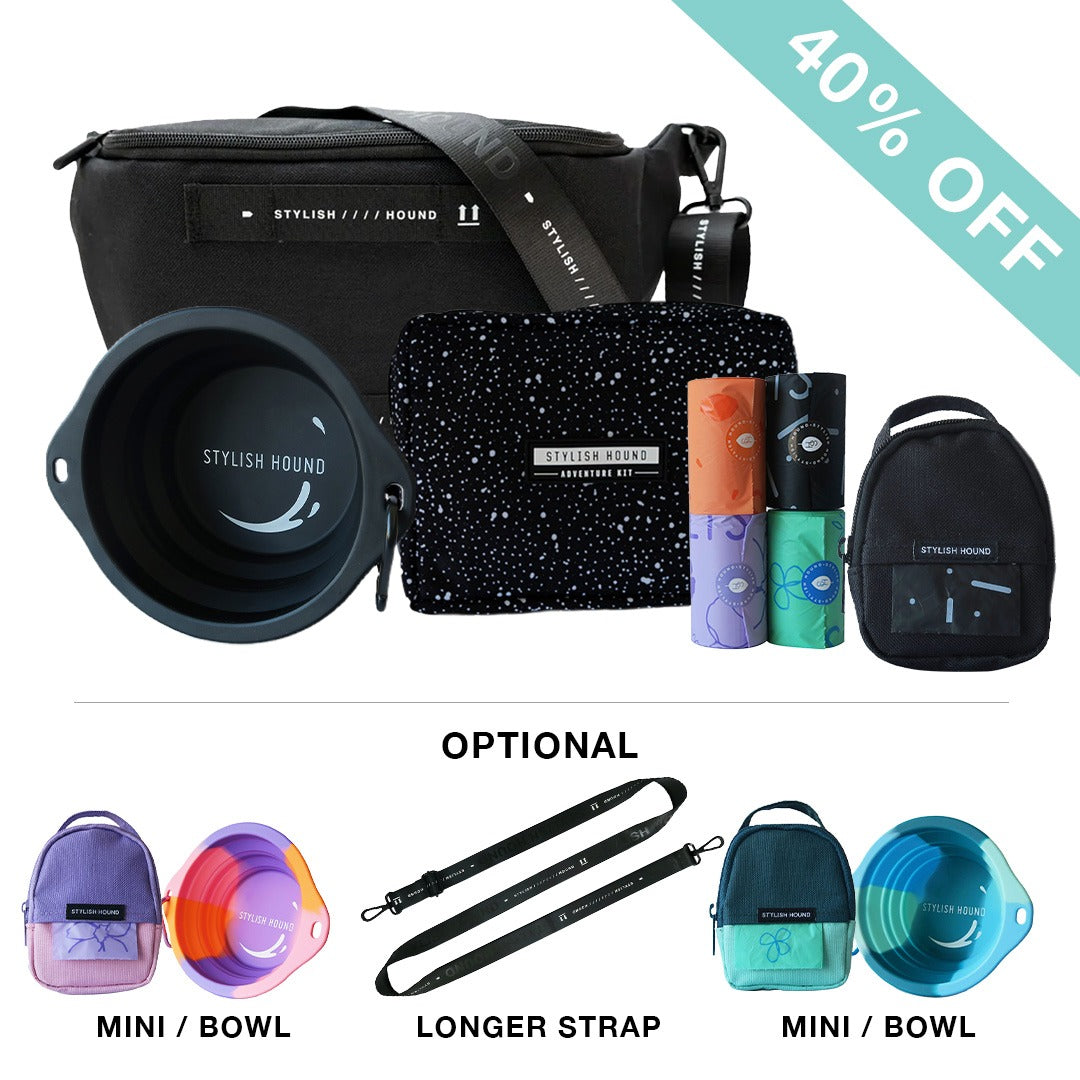 Black S.H Waist/Cross Body Bag + Express Pouch