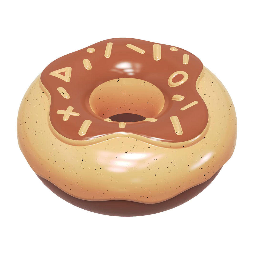 Chocolate Donut Squeaker Power Chew