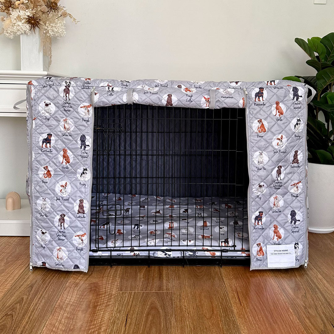 Hounds Reversible Dog Crate Cover Afterpay Stylish Hound