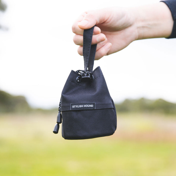 Black Mini Drawstring Satchel