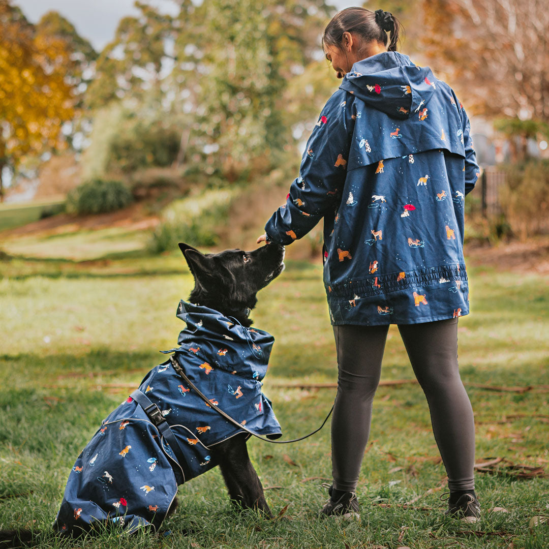 Raincoat with dogs on it best sale