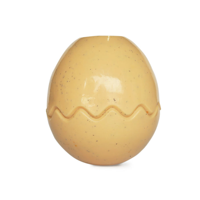 Beige Egg Rubber Food Enrichment Toy