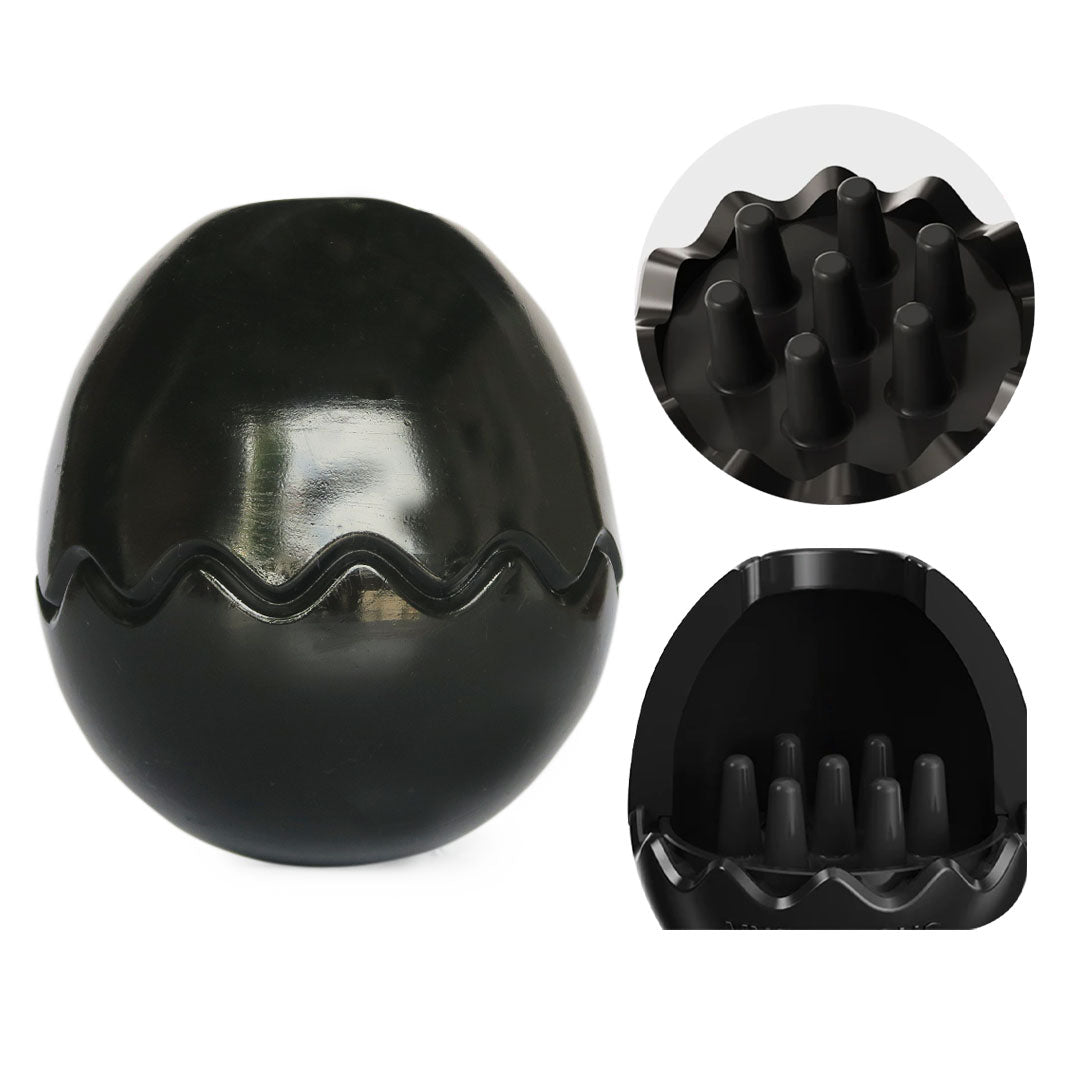 black-egg-rubber-food-enrichment-toy