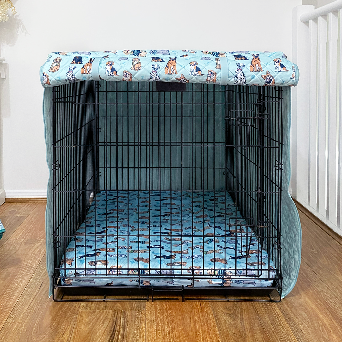 Woof Pack Quilted Crate Cover
