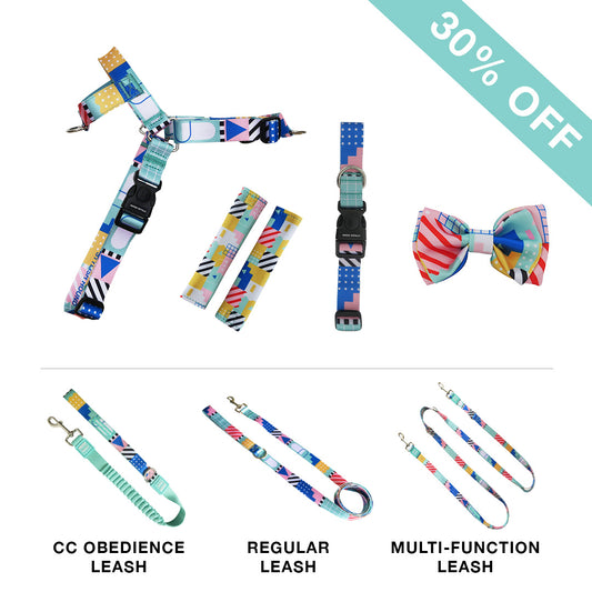 OG No-Pull Harness + Leash + Collar + Bow Tie