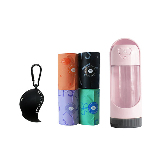 Drink Bottle + Poop Bag + Ball Holder