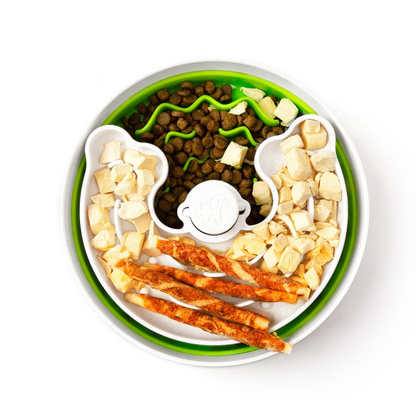 Lime Puzzle Feeder Bowl