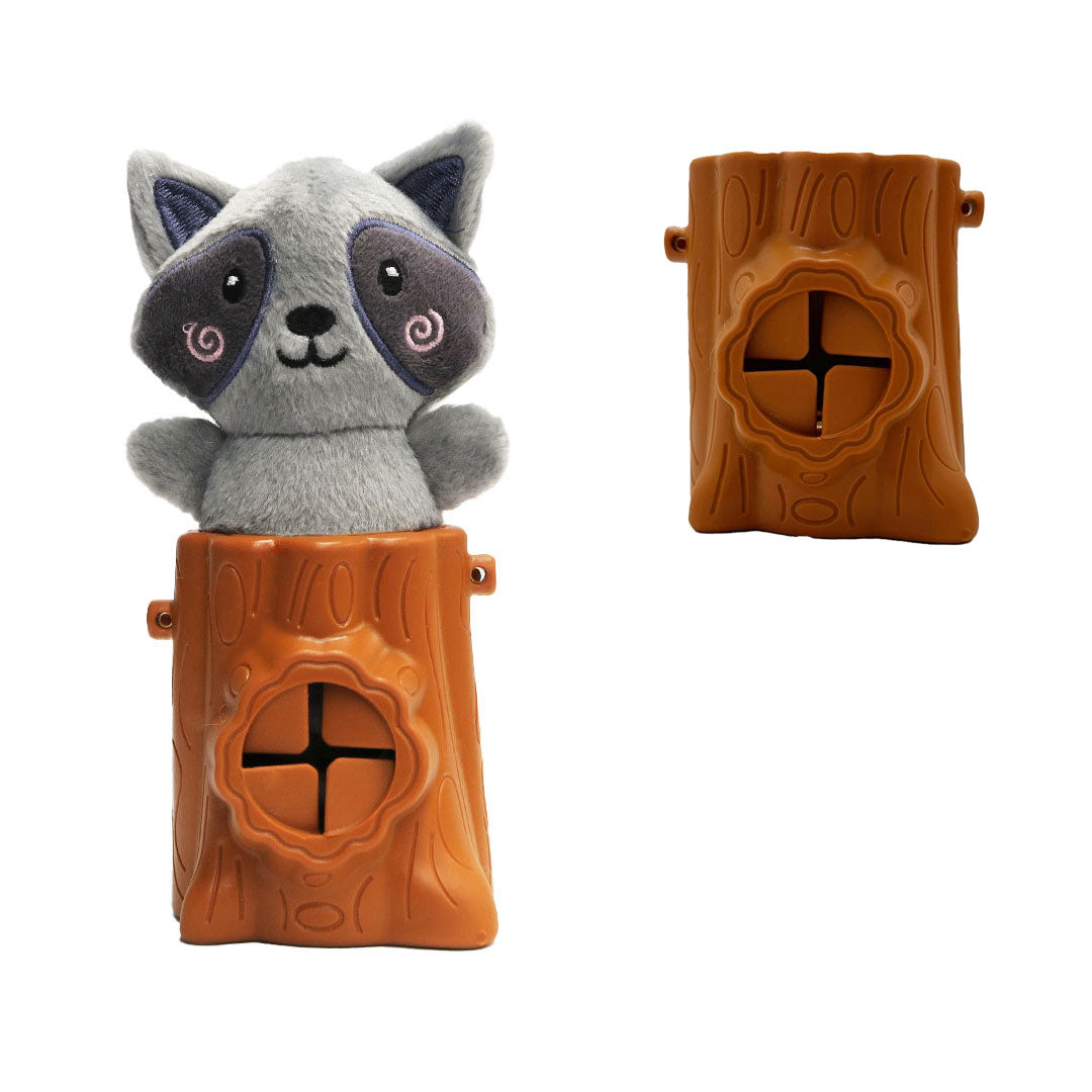 Raccoon 2in1 Soft + Rubber Toy Treat Dispenser | Afterpay | Stylish Hound