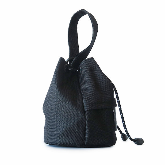 Black Mini Drawstring Satchel