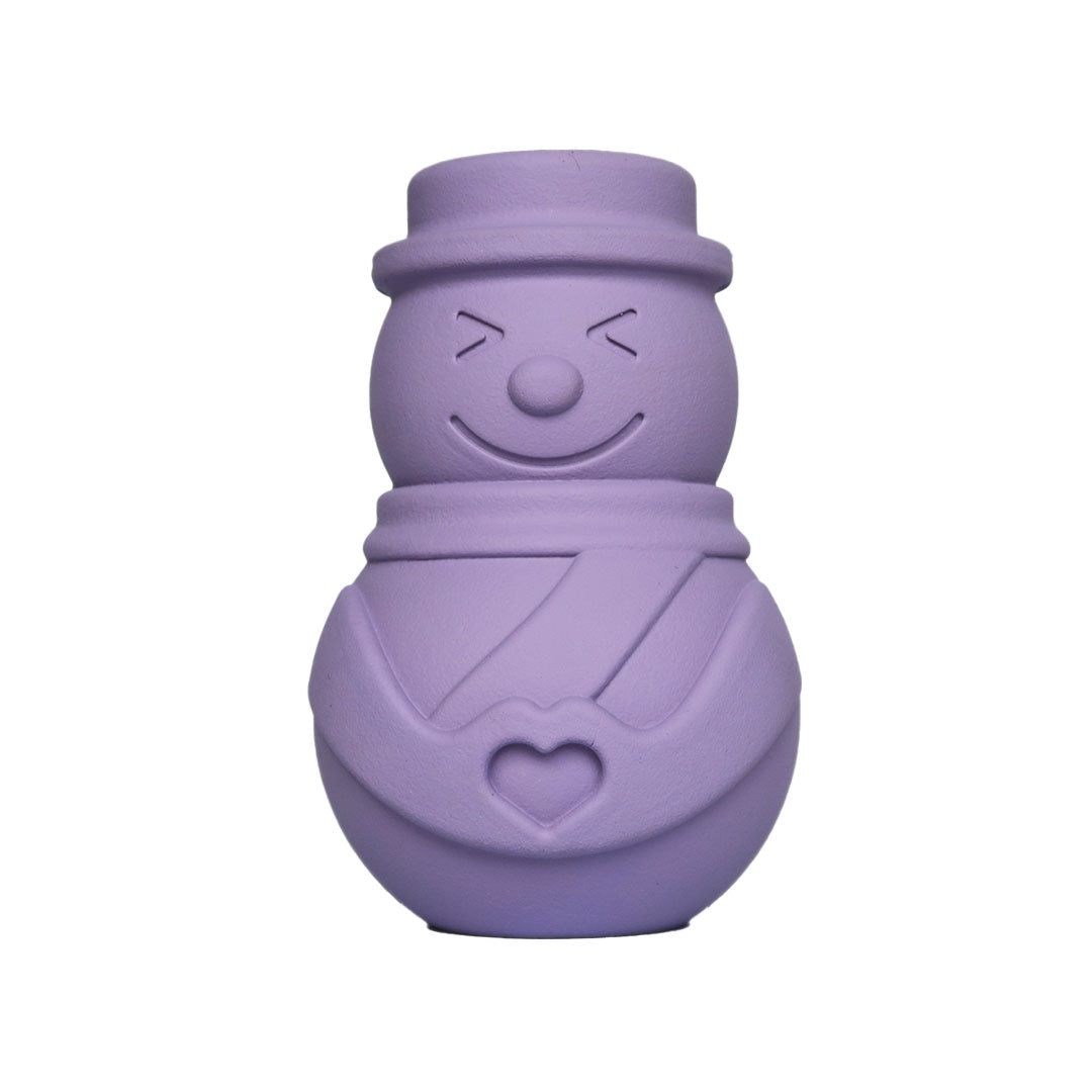 lilac-mr-snowman-rubber-food-enrichment-toy