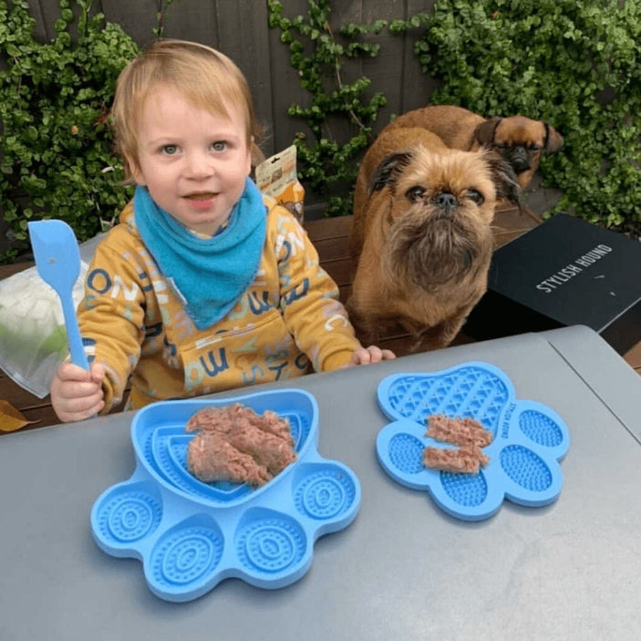 Baby Blue 2in1 Lick Bowl Slow Feeder