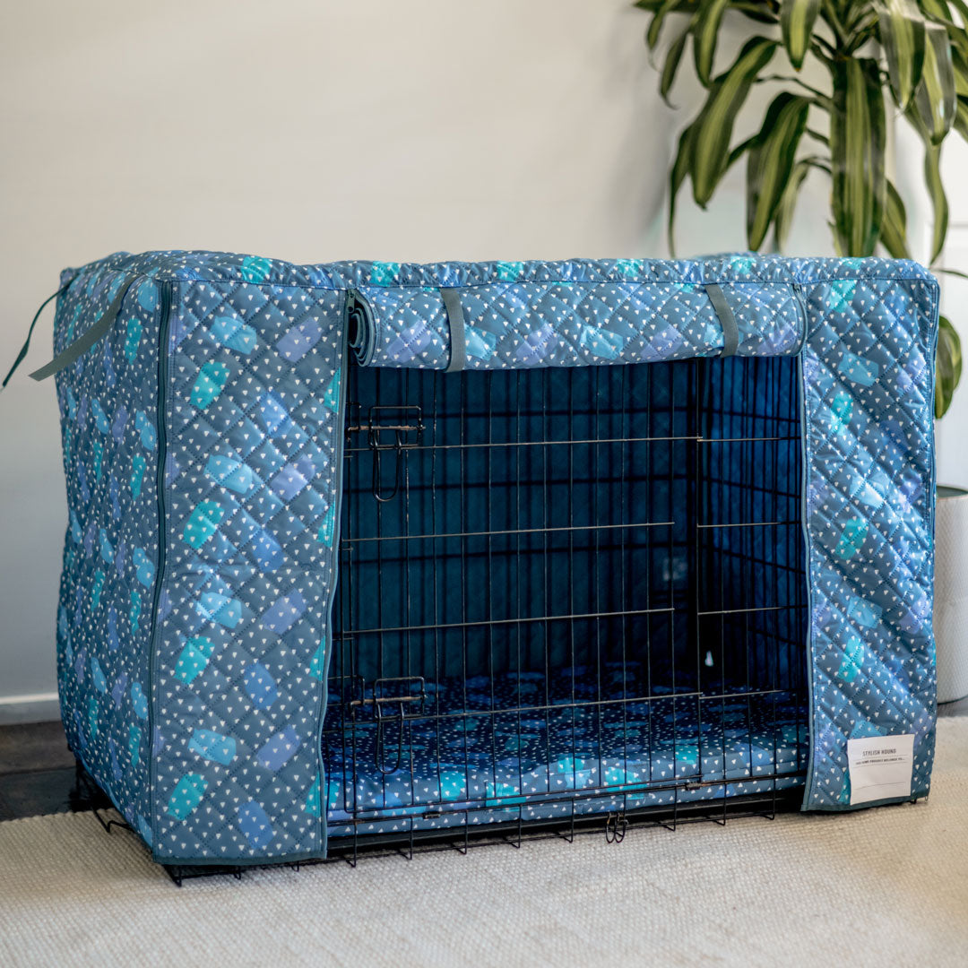 Geo Dog Crate Cover Afterpay Stylish Hound