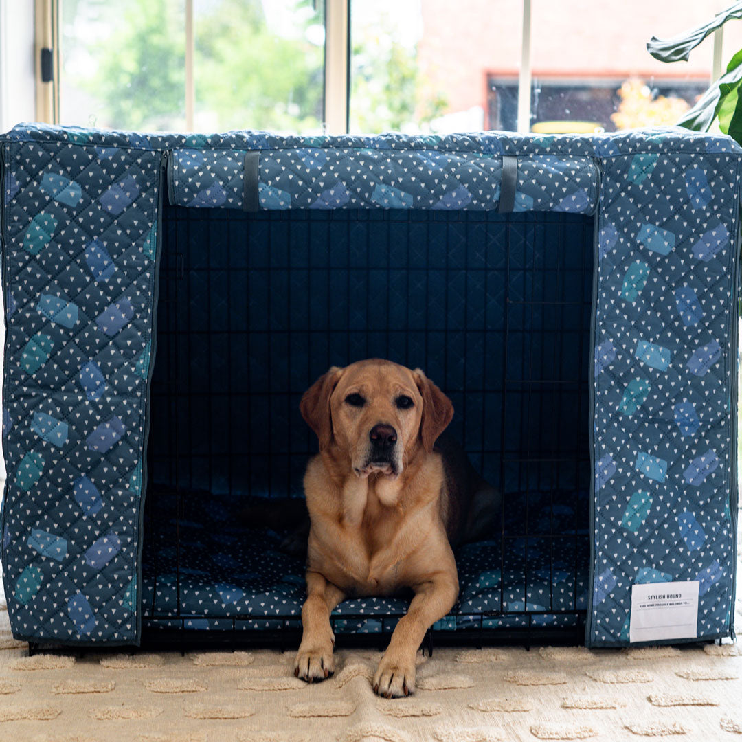 Geo Dog Crate Cover Afterpay Stylish Hound