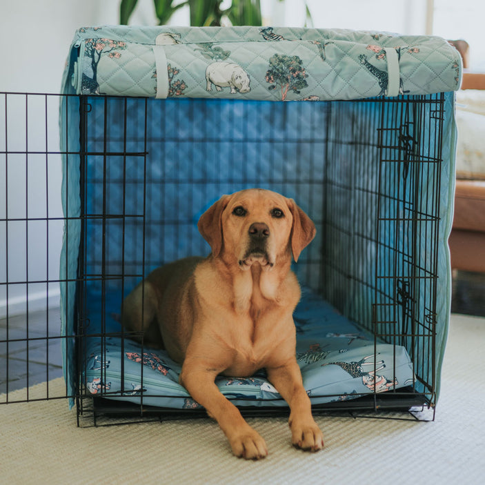 Safari Quilted Crate Cover
