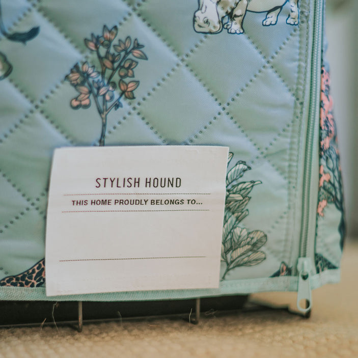 Safari Quilted Crate Cover